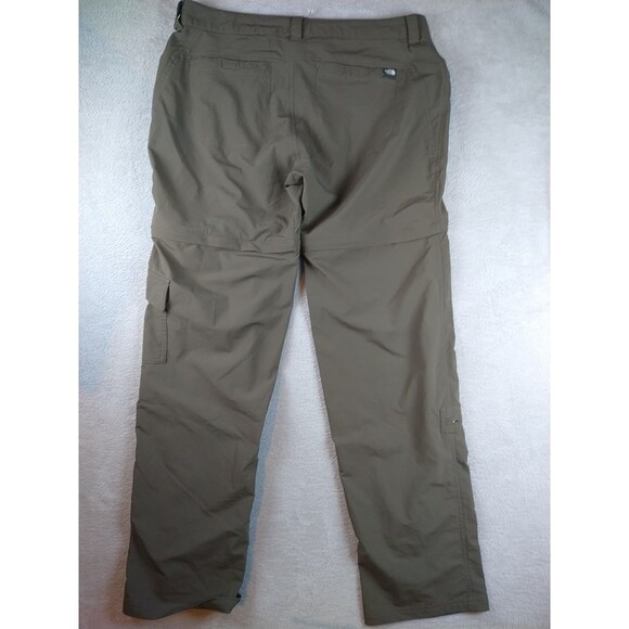 North Face Women's 14 Pants Convertible Zip Off OD Green Gorpcore Cargo Pockets - Picture 13 of 14
